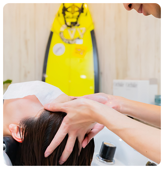 トリートメント施術風景