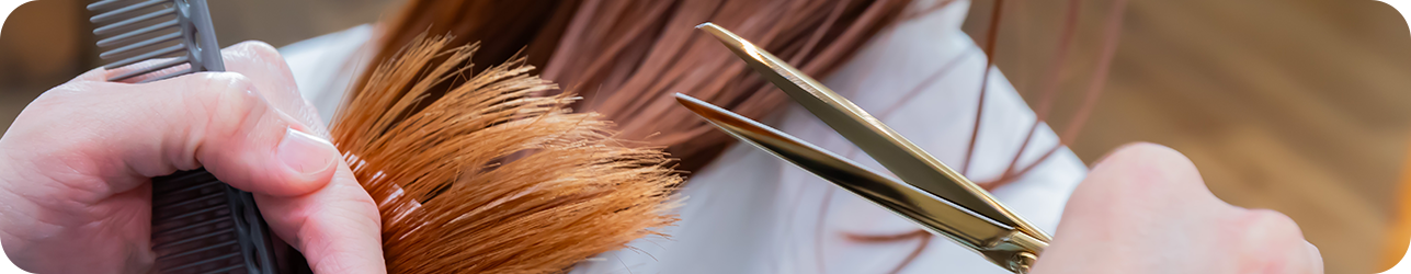 カット施術風景